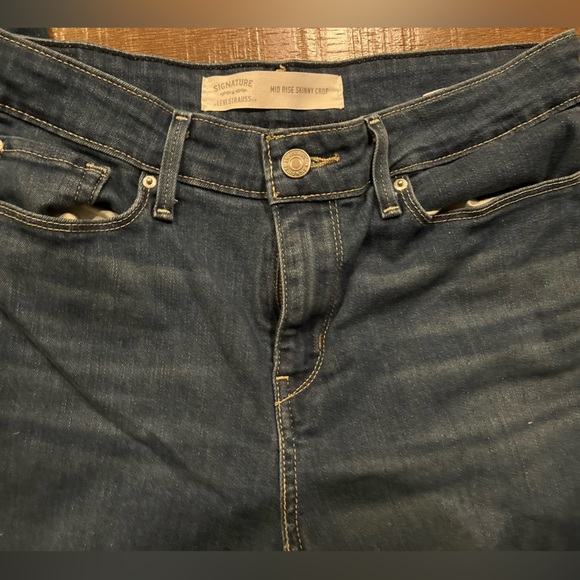 LEVI Strauss Signature Skinny Jeans Classic Size 29W Mid Rise Slim Leg - Picture 2 of 5